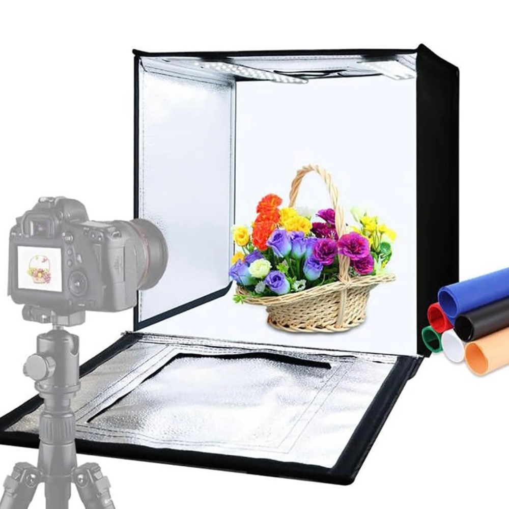 NEW IN BOX PULUZ Studio Foldable Softbox with 6 Colours Background